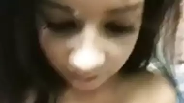 INDIAN GIRL DOGGYSTYLE THEN TAKING A BIG FACIAL