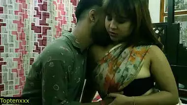 Indian beautiful Hot model sex with teen boy at home! with clear hindi audio! sharee sex