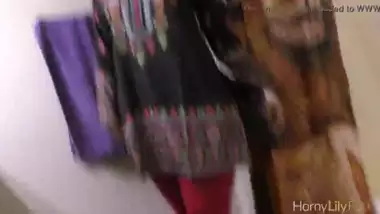 Desi Hot Aunty Lily Showing Her Huge Butt Booty...